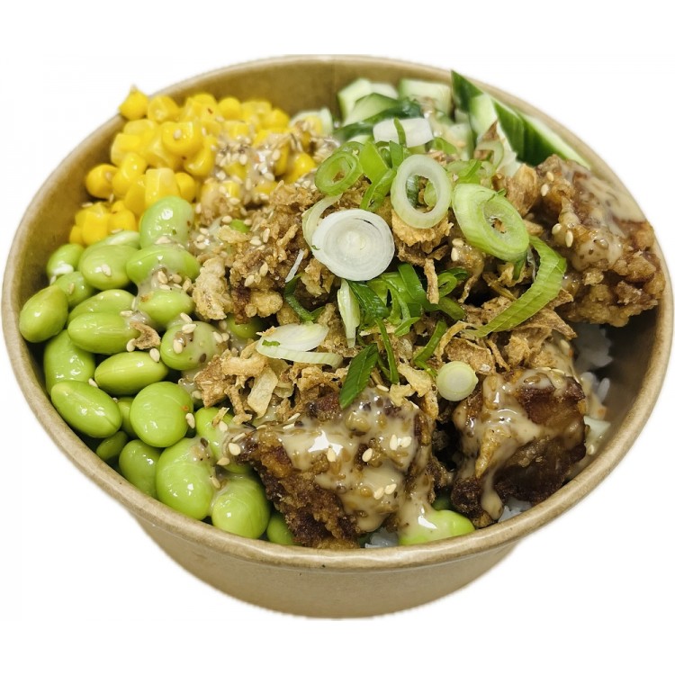 Poke bowl kip karaage* 5 st.